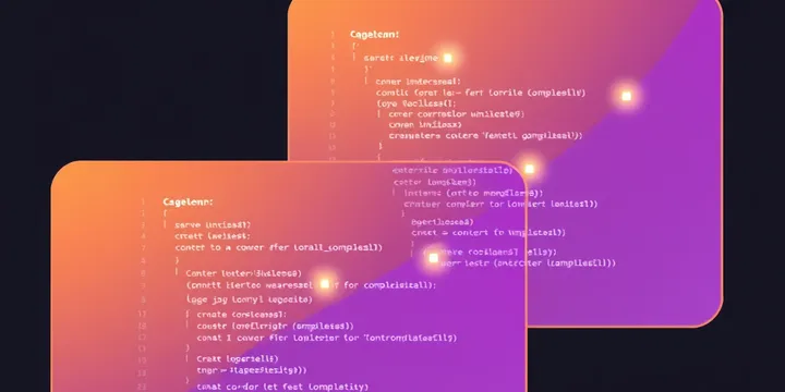 Illustration of code diff with review comments and suggestion markers highlighting feedback patterns